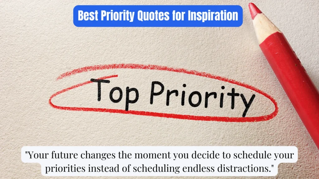 Best Priority Quotes for Inspiration