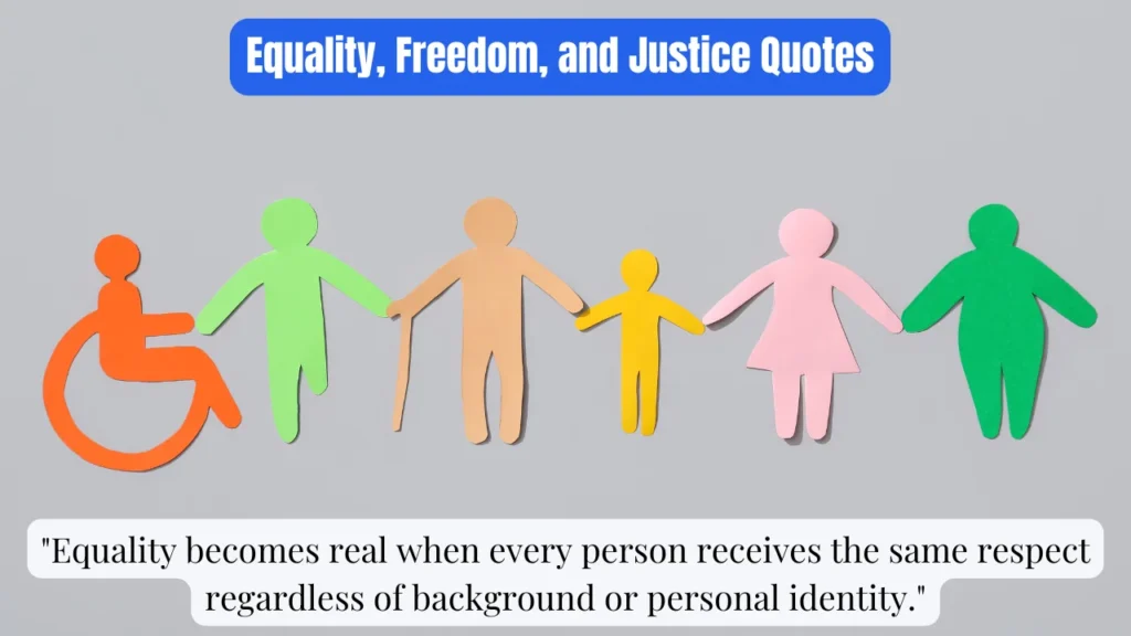 Equality, Freedom, and Justice Quotes