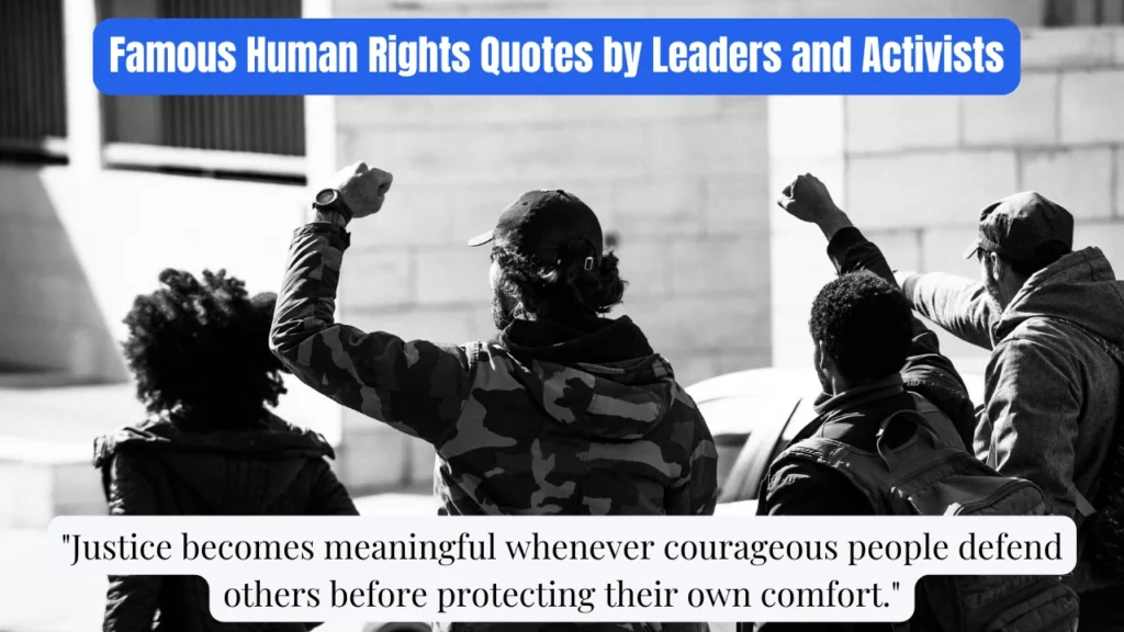 Famous Human Rights Quotes by Leaders and Activists