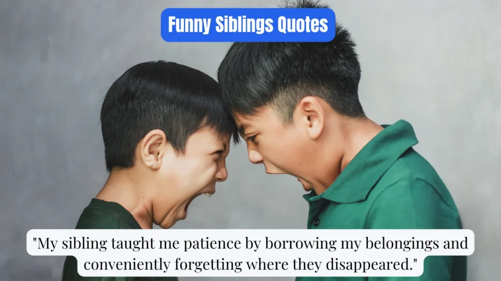 Funny Siblings Quotes