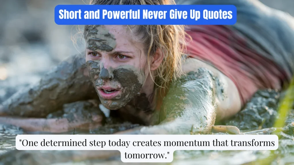 Short and Powerful Never Give Up Quotes