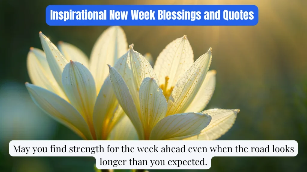 Inspirational New Week Blessings and Quotes